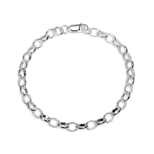 925 Sterlingsilber 15,2 Cm Belcherkette Charm AnhäNger Armband-image