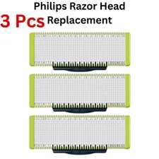 3X Philips OneBlade Razor Shaver QP2520/QP2630 Replacement Blade Head One Blade 5.33 per razor