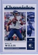 2022 Panini Chronicles RC #34 MALIK WILLIS Titans Packers