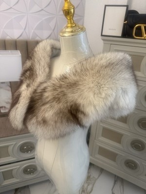Blue Fox Fur Wrap Saga Fox