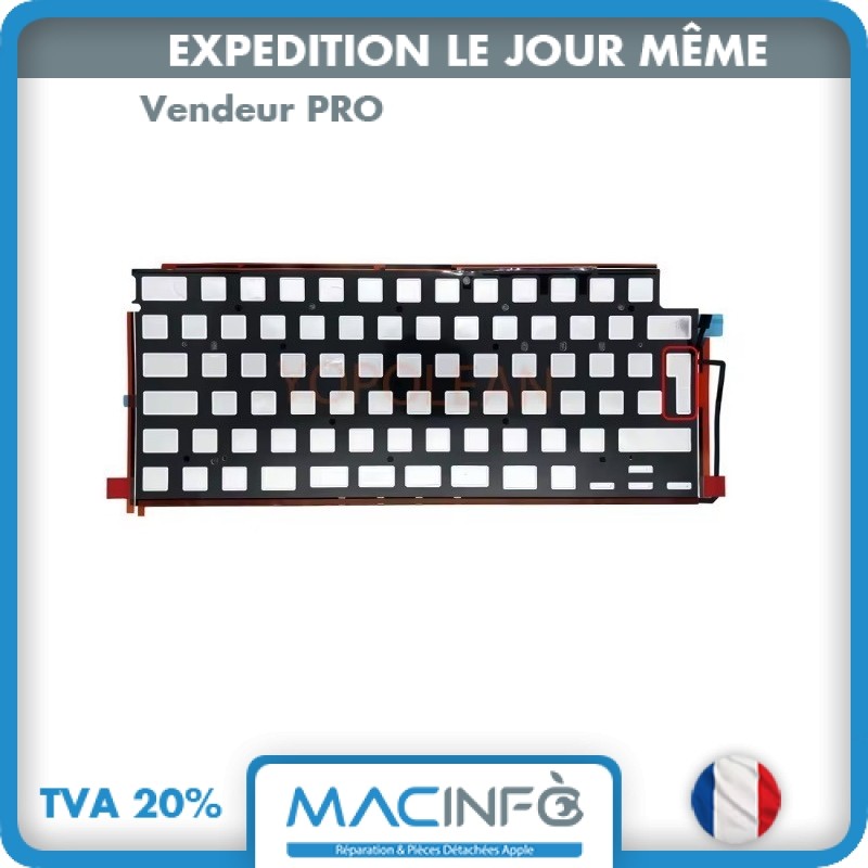 Lumière clavier MacBook Air 13 M2 M3 film rétroéclairage pour retravailler le soir A2681