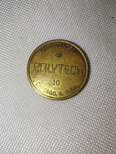 Vintage POLYTECH 10 - CHICAGO, IL.  Token  "COPY CONTROL" Copy Machine Token - 第 2/3 張圖片
