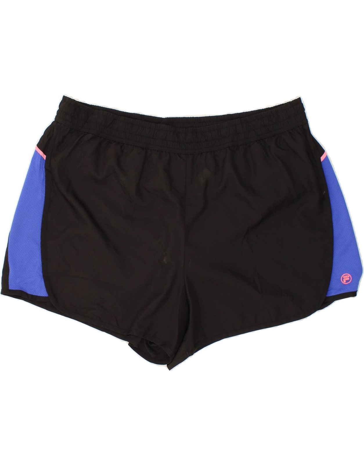 FILA pantaloncino sportivo donna UK 20 2XL nero colorblock poliestere CQ40