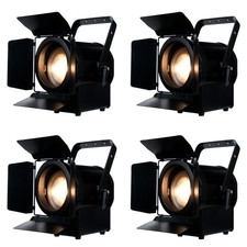 (4) American DJ ADJ ENCORE FR150Z 130W DMX Fresnel Beam Spot Lights w/Barn Doors