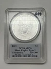 2021 Silver Eagle Type 1 PCGS MS70 First Strike 1 of 1000 1oz Silver Dollar