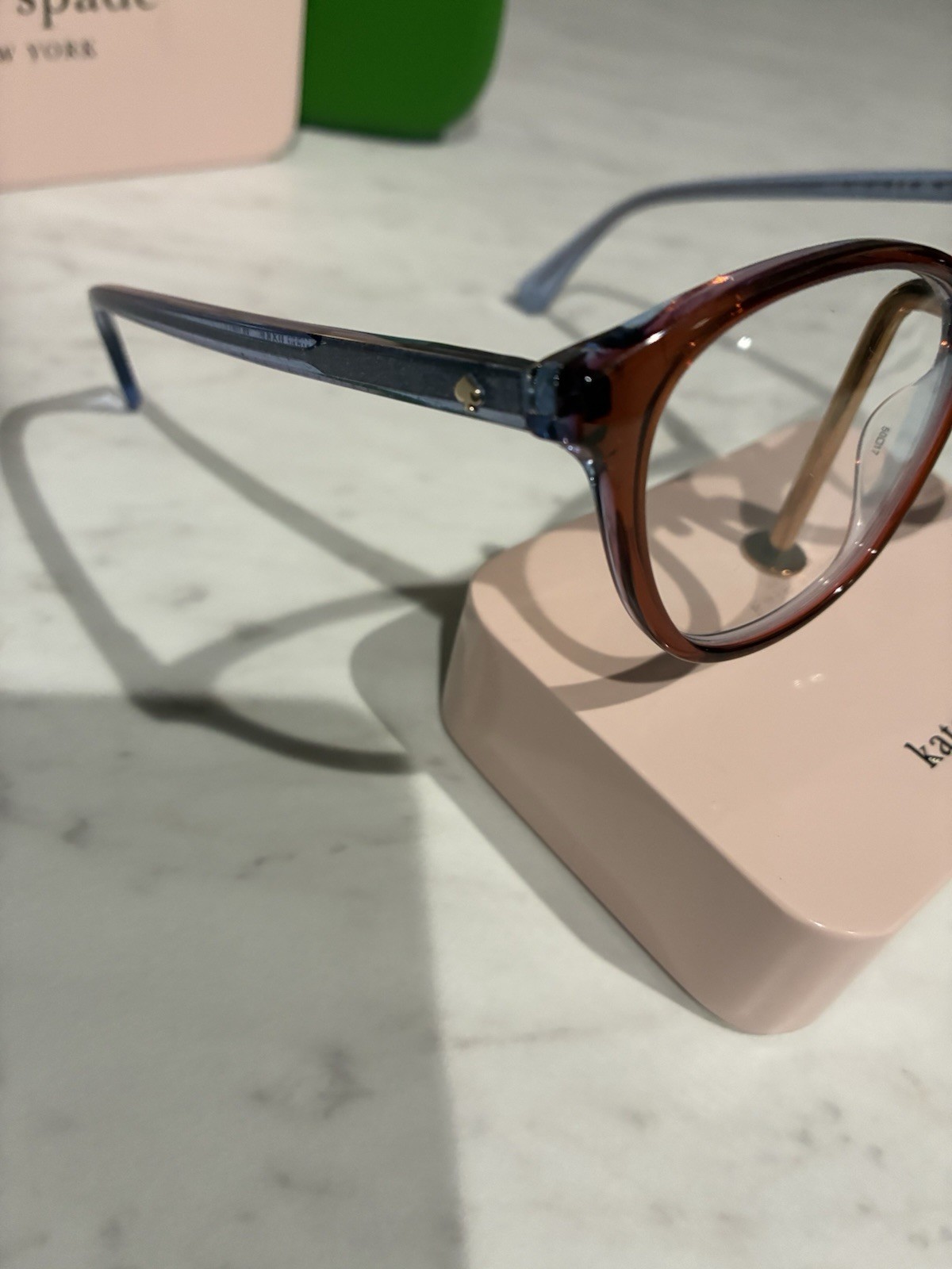 Kate Spade New York Aggie 3LG Women's Eyeglasses Frames Brown Blue thumbnail 5