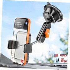 8" Adjustable Metal Arm Windshield Phone Mount, Suction Phone Holder Standard
