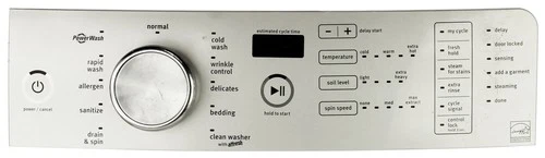 Whirlpool Washer W10825105 Control Panel