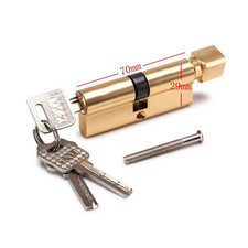Thumb Turn Cylinder Euro Door Lock Set with 3 Keys