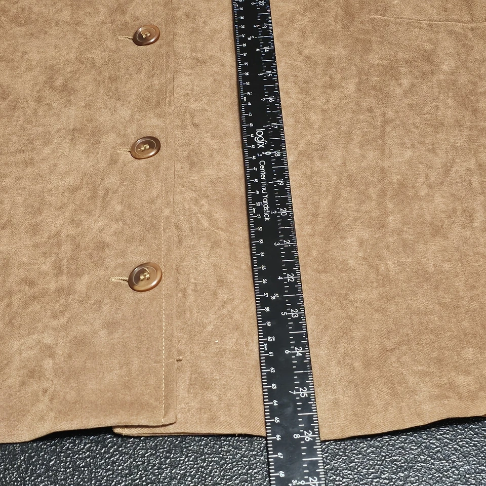 Briggs New York Chacket Mujer Talla 1X Camel Imitación Gamuza Camisa Chaqueta Chamarra Nueva con Etiquetas Foto 3 de 4