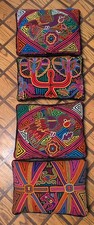 Lot 4 Mola Cushion Mythical Creature Butterfl...