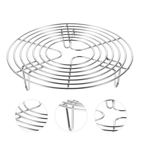 Stainless Steel Steamer Rack Multi-Purpose Round Cooling Rack for ...
