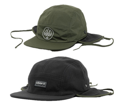adidas SPZL Originals Retro Trefoil Reversible Hat 2 in 1 Cap Fleece Earflaps
