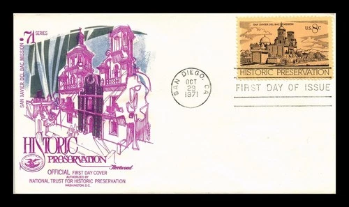 DR JIM STAMPS US COVER SAN XAVIER DEL BAC MISSION HISTORIC PRESERVATION FDC