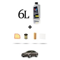 Hoffcar Set Service 4 Filter Und 6L ÖL FüR Volvo S80 Ii 2.4 D5 151Kw Von 2008