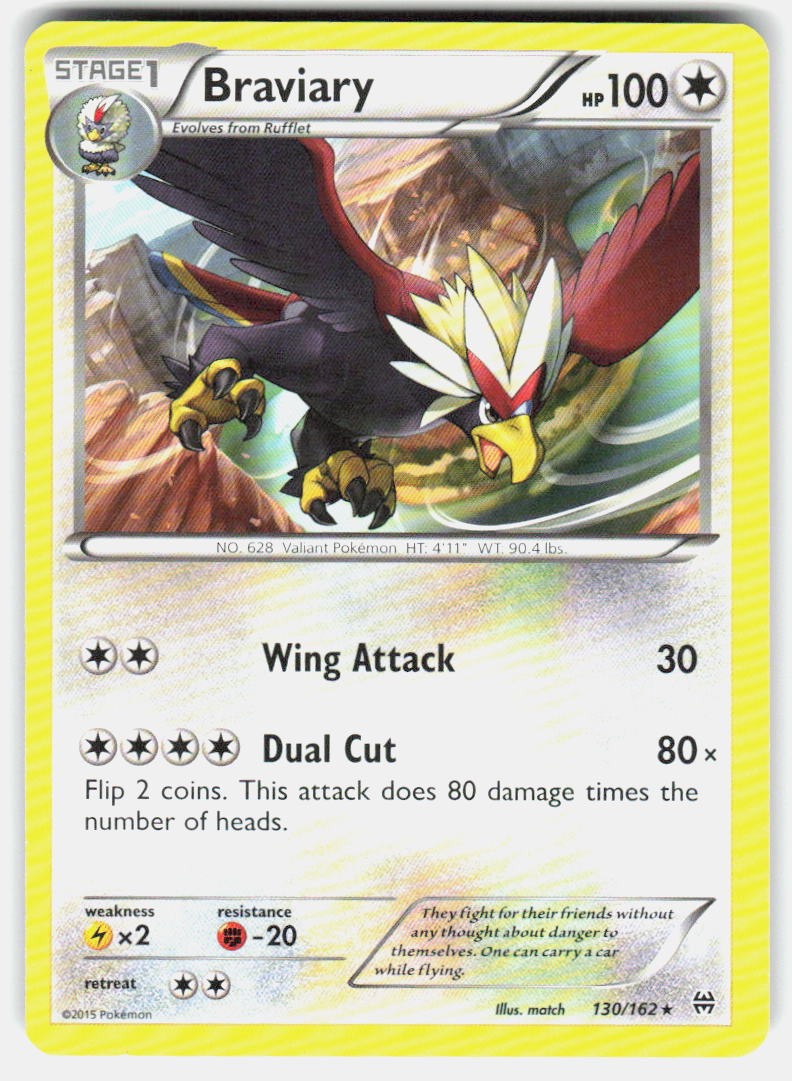 Pokemon Braviary XY - BREAKthrough #130/162 LP