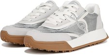 Sam Edelman Luna Women's Silver/Off Ehite Sneakers NW/OB 5.5M