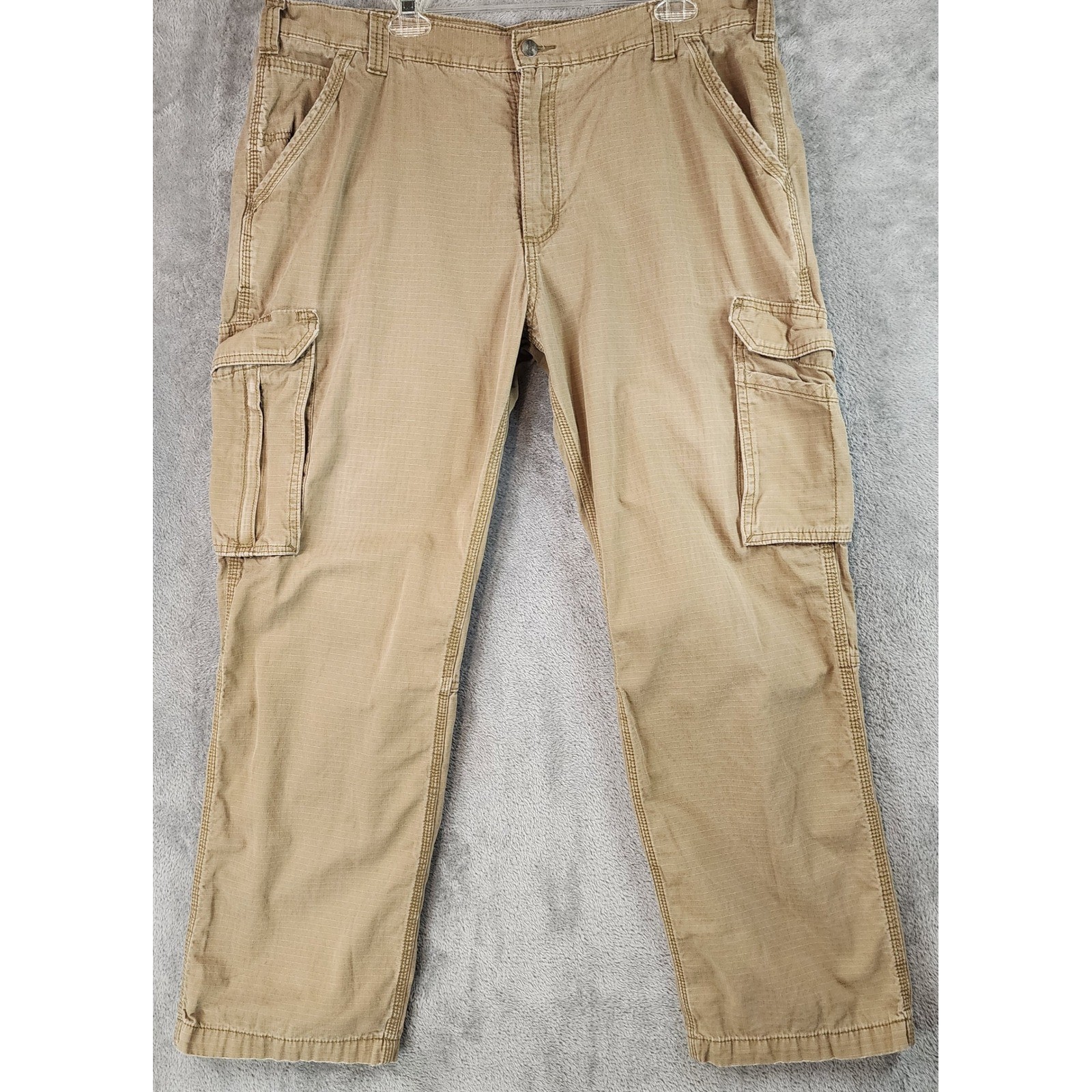 Carhartt Force Pants Mens Size 40 x 32 Tan Ripstop Relaxed Fit Cargo Workwear