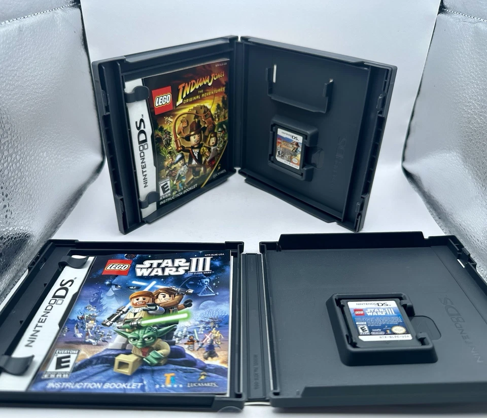 LEGO Batman Battles Indiana Star Wars NINTENDO DS Juegos LOTE Paquete CIB EXCELENTE Foto 4 de 4
