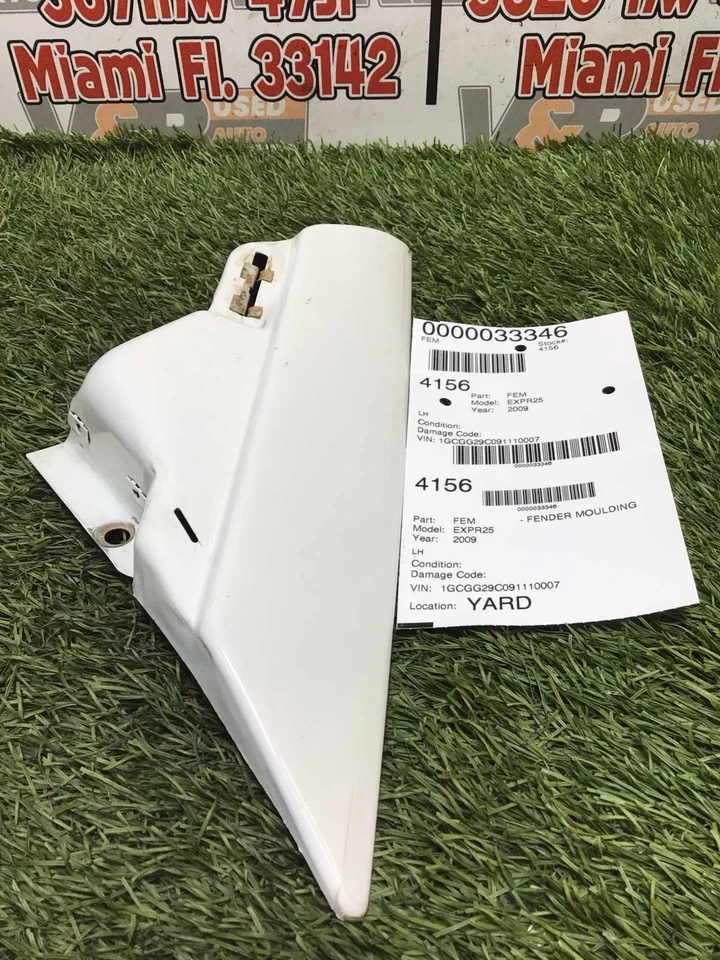 ✅ Guardabarros izquierdo Chevy Express 2500 2009 moldura Lh OEM Foto 3 de 3