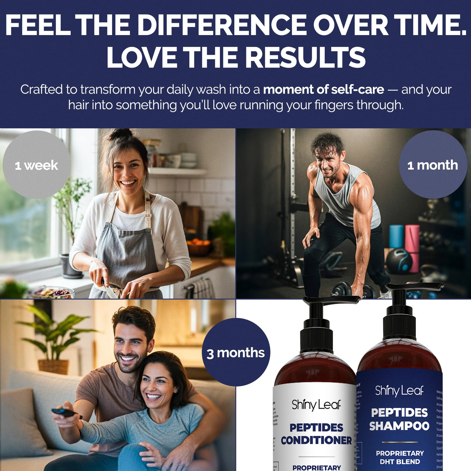 Anti-Thinning Peptide Shampoo & Conditioner with Biotin, Caffeine & Saw Palmetto