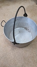 Vintage Preserving Marmalade Jam Making Pan 12" diameter 6" deep Aluminium