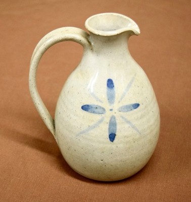 Vintage Mack Chrisco Seagrove NC, 6'' studio ceramic vase/pitcher, 1986, signed