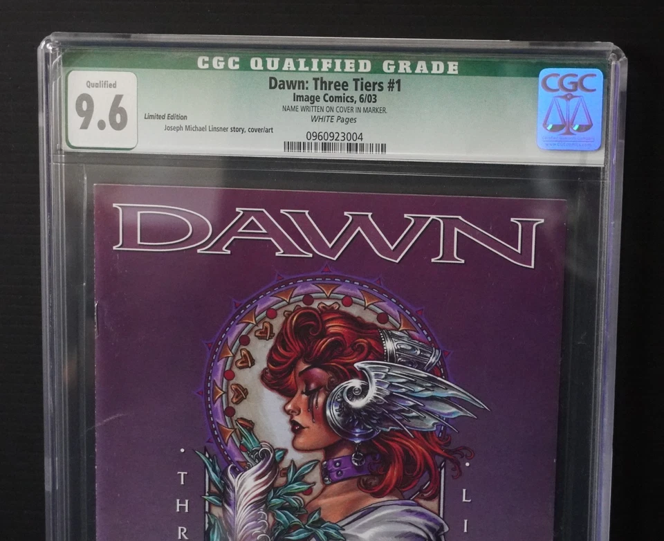 Dawn Three Tiers #1 CGC 9.6 Michael Linsner Signed 2003 Image - Image 2 of 3