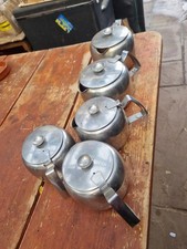 old hall teapot bundle 2 med 3 small require cleaning 