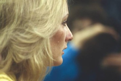 Chrystie Jenner wife of USA Bruce Jenner during Decathlon at Olymp- Old Photo