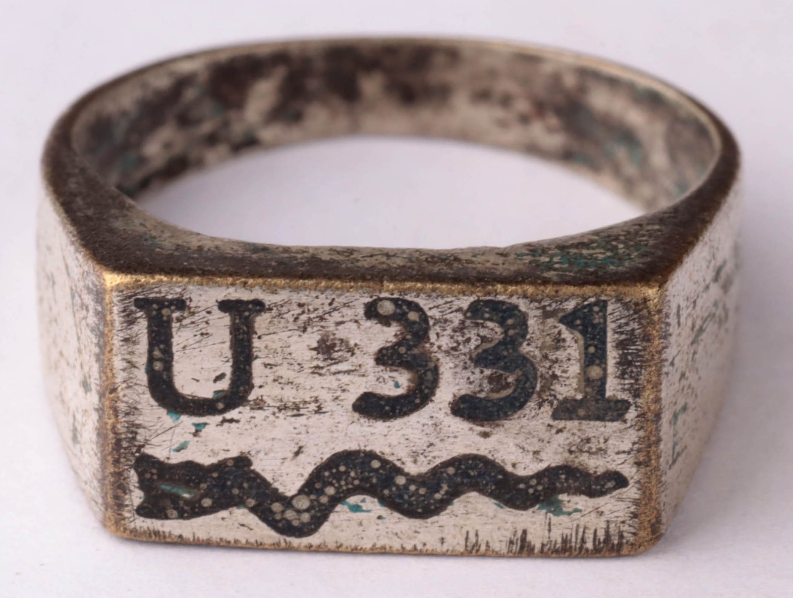 U331 Snake U-boat WW2 German ring naval submarine Pendant U-Boot Kriegsmarine