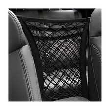 3-Layer Car Mesh Organizer Seat Back Net Bag Purse Holder for Car SUVs Trucks