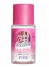 VICTORIA'S SECRET PINK FRESH & CLEAN CHILLED FRAGRANCE BODY MIST SPRAY 2.5 oz