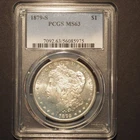 1879 *S* MORGAN SILVER DOLLAR **PCGS MS63** FREE SHIPPING G1841