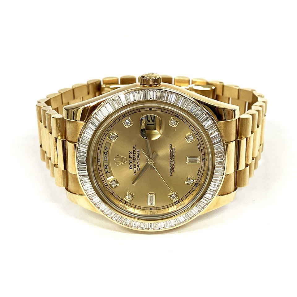 Rolex Day-Date II 2014 218398BR, 41 mm, pulsera President, oro amarillo, champ... Foto 3 de 4