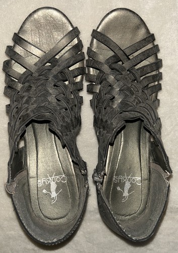 Corkys size 6 Pewter/gray wedge sandals - Picture 2 of 10