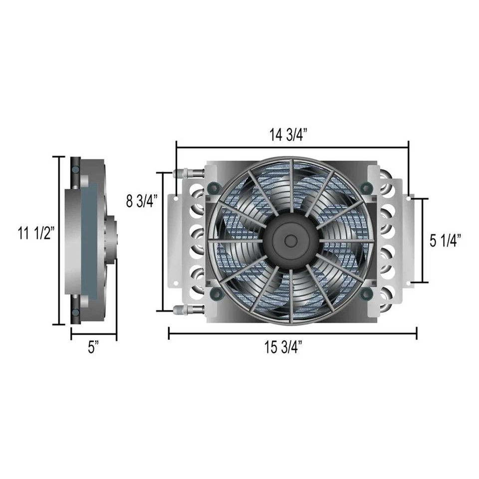 For Chevy Silverado 1500 99-12 Inlets Electra-Cool Remote Cooler Foto 3 de 3