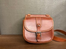 Vintage Ralph Lauren leather shoulder bag Purse Pouch Logo Women RRL IVY