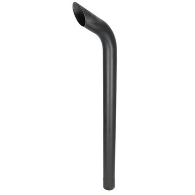 Exhaust Stack - 2-3/4'' x 48'' Curved Black