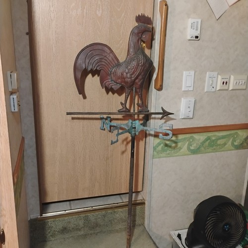 vintage copper rooster weathervane