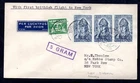 Netherlands - 1939 Imperial Airways First Flight Airmail Cover GB to New York
