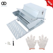 Automatic Chicken Feeder Poultry Feeder Galvanized Steel 20 lb 12 Chickens
