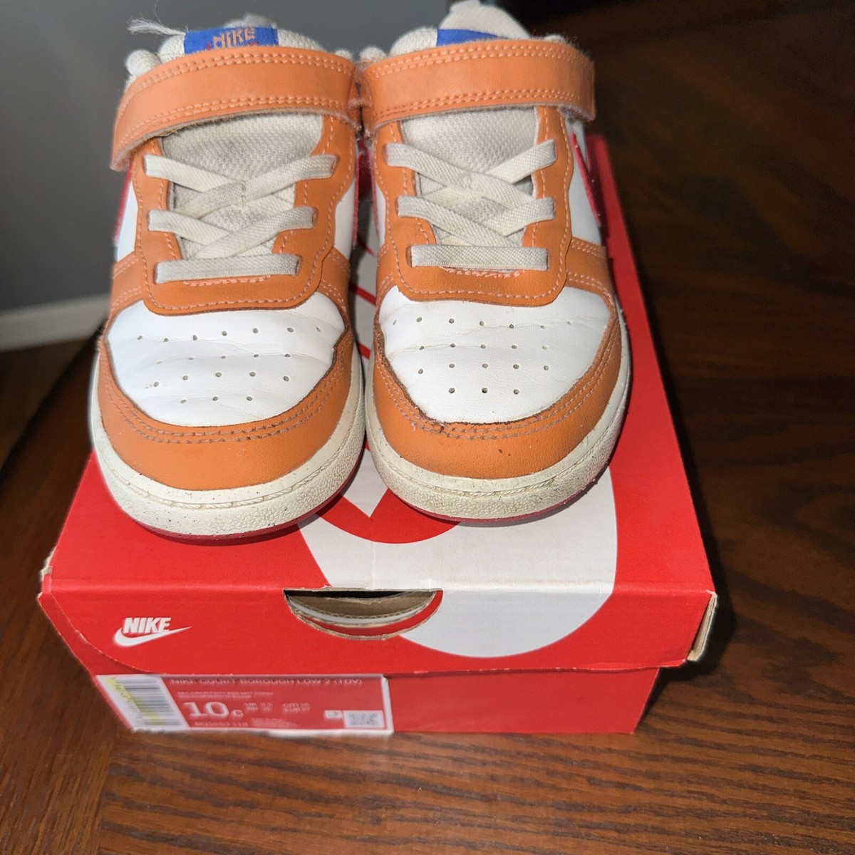 Toddler Nike Court Borough Low 2 'Sail Hot Curry' - BQ5453-119