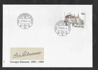 SWITZERLAND 1994 FIRST DAY COVER DEATH ANNIVERSARY OF GEORGES SIMENON AUTHOR