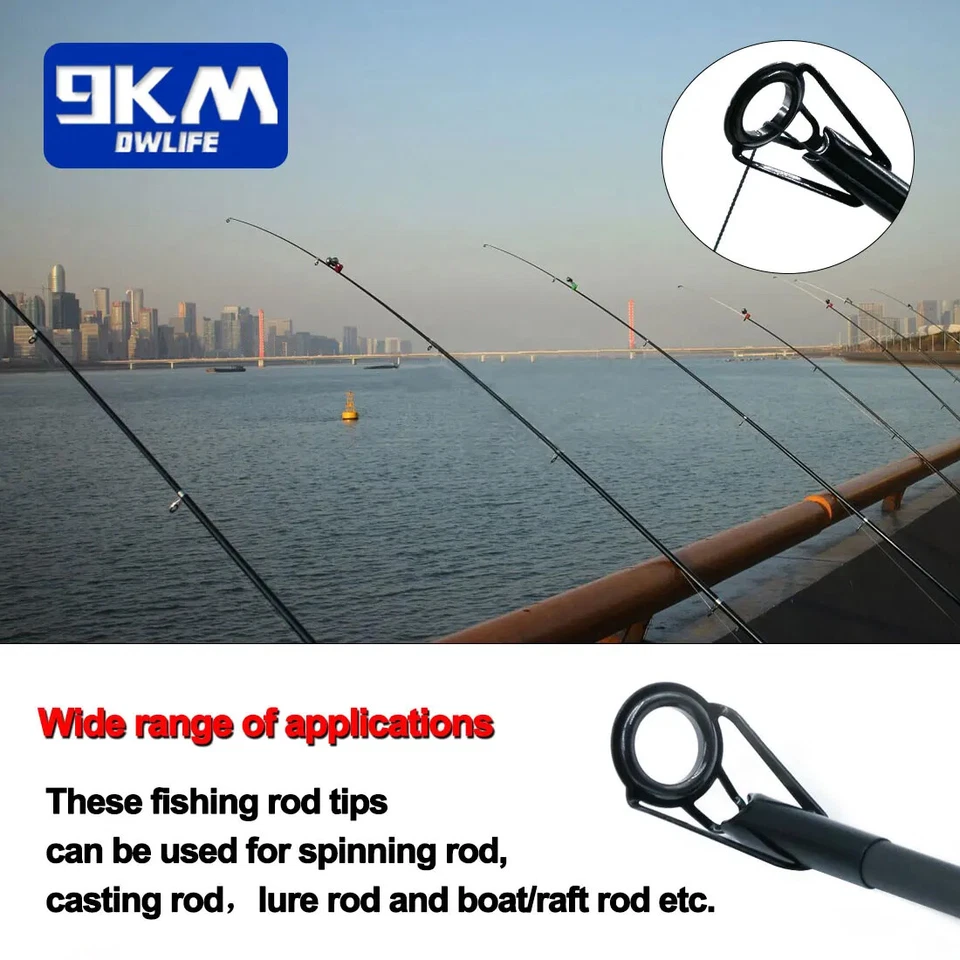 24~240Pcs Fishing Rod Tip Repair Guides for Sea Fishing Rod Building & Repair - Image 4 of 4