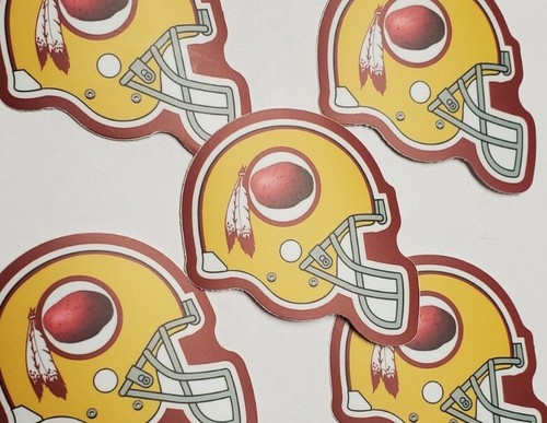 Washington Redskins VINTAGE RETRO NFL LOGO STICKERS 5 PACK LOT ** FREE SHIPPING - Picture 2 of 7