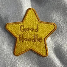 Good Noodle Iron On Embroidery Patch