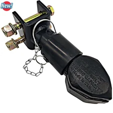 Gooseneck Adjustable Trailer Coupler 2-5/16" Ball Size Capacity 12500lbs Black