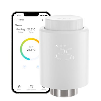 SONOFF TRV Zigbee 3.0 Thermostatic Radiator Valve,Smart Home Temperature Control