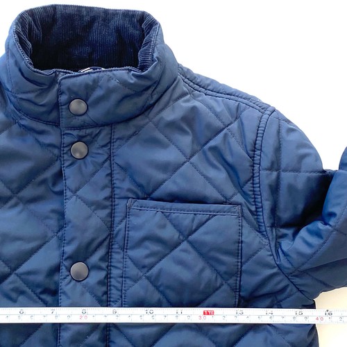 J.Crew Boys Quilted Field Jacket Size 6 (S) Full Zip Barn Coat Pockets Navy - Picture 13 of 15